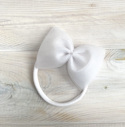 opaska dla noworodka, kokardka dla niemowlęcia