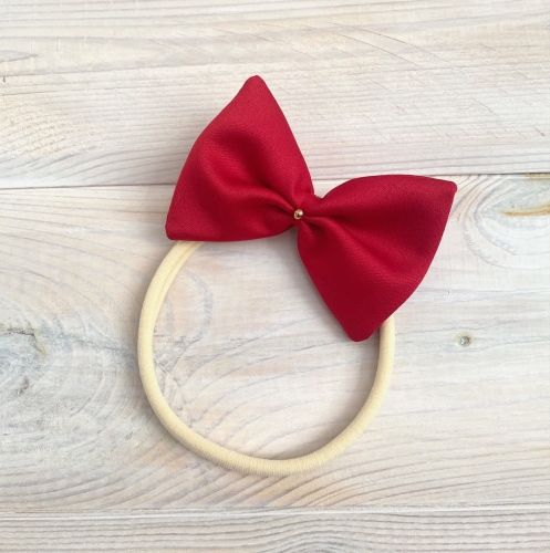 opaska z kokardką  dla niemowlaka