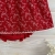 czerwona sukienka z bawełny